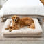 PupChill™ Cooling 4-Bolster Dog Bed - Arctic Sand Dog Beds Paw.com