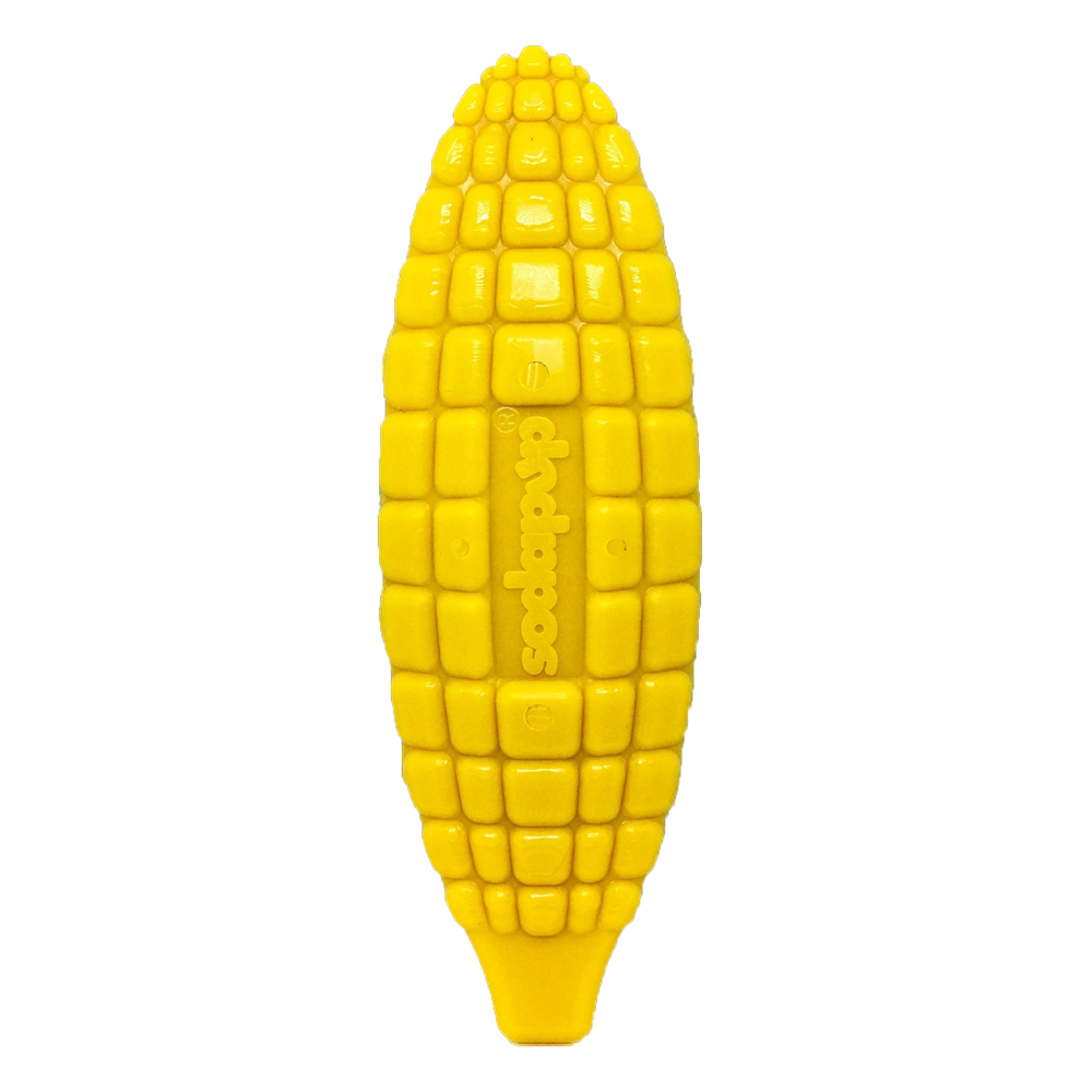 Corn on the Cob Nylon Dog Toy for Aggressive Chewers | USA Made | SodaPup Corn on the Cob Nylon Toy - Yellow Nylon Dog Toys SodaPup/True Dogs, LLC