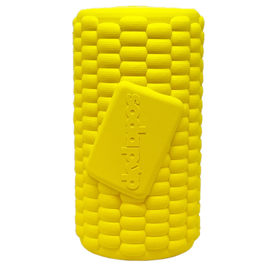 Corn on the Cob eDispenser Durable Rubber Treat Dispenser Rubber Dog Toys SodaPup/True Dogs, LLC