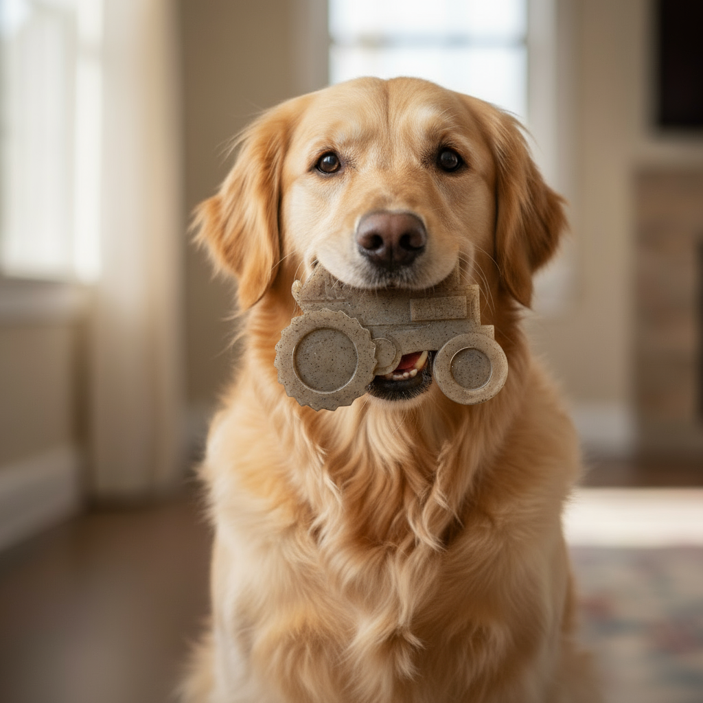 Tractor Nylon Dog Toy for Aggressive Chewers | USA Made | SodaPup Nylon Dog Toys SodaPup/True Dogs, LLC