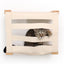 Enclosed Cat Bed - Cat Wall Cubby Natural Bamboo Slotted Catastrophic Creations