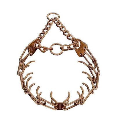 Herm Sprenger - ULTRA-PLUS Training Collar with Center-Plate and Assembly Chain - Curogan Gauge 4mm X 25" (63cm) Dog Training Collar Dogline