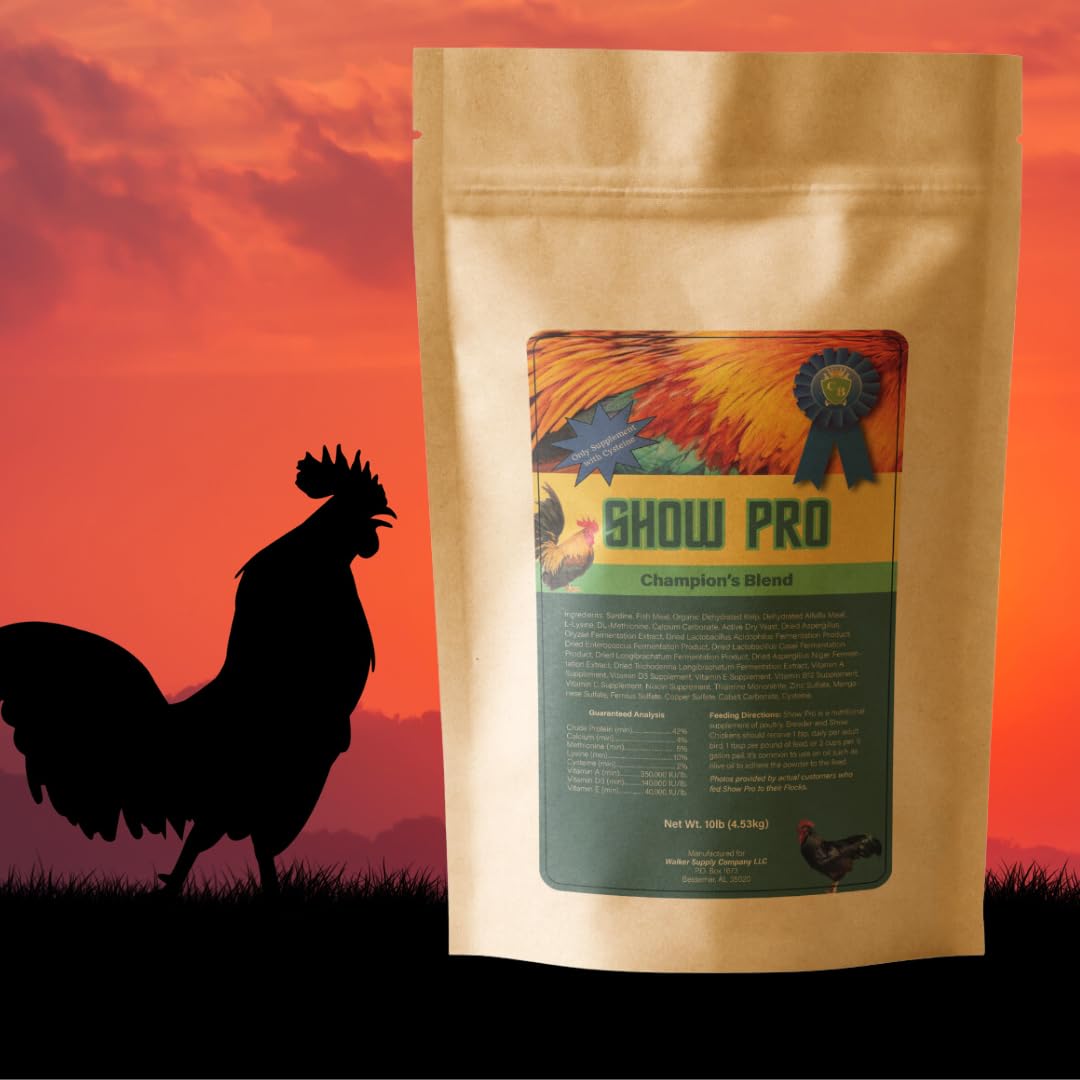 Show Pro Poultry Supplement, 10LB Bag - Boosts Health & Performance for Breeders, Exhibitors Quailkeeper Quailz.com by Undique LLC