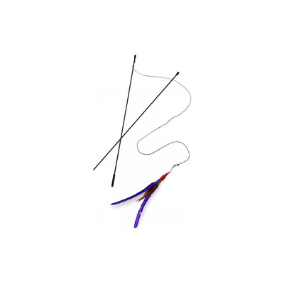 Da Bird 2 Piece Pull Apart Rod & Bird - Handmade/USA - Go Cat Cat Toys Elite Pet Distributors