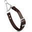 Biothane Adjustable Martingale Collar with Metal Buckle Dark Chocolate Brown Martingale Dog Collar Dogline