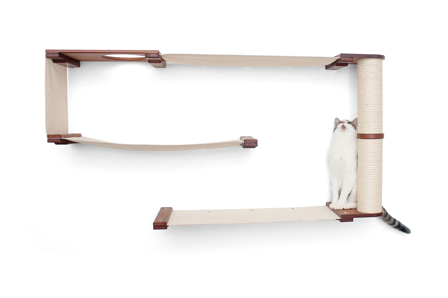 Cat Maze Wall - 3 Tier Cat Tree Cat Condo Catastrophic Creations