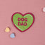 Dog Dad Heart Patch Hook & Loop Lime Green K9 Sport Sack