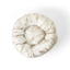 PupPouf™ Faux Fur Donut Dog Bed - White with Brown Accents Dog Beds Paw