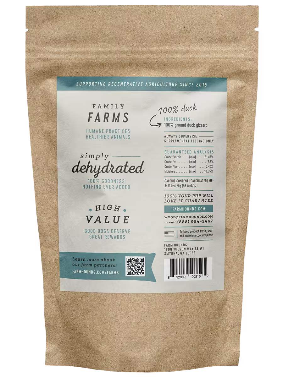 Duck Gizzard Sticks Gizzards Farm Hounds