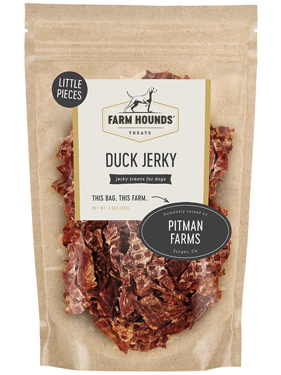 Duck Jerky Little Pieces (3.5oz) Jerky Farm Hounds