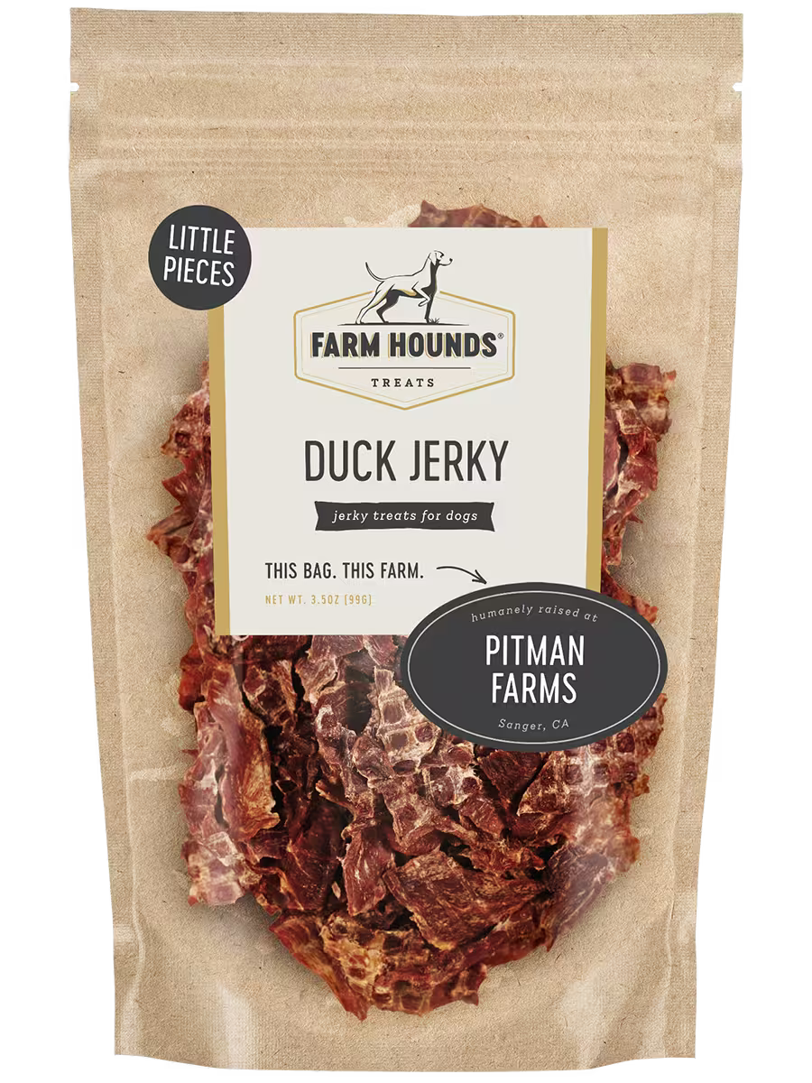 Duck Jerky Little Pieces (3.5oz) Jerky Farm Hounds