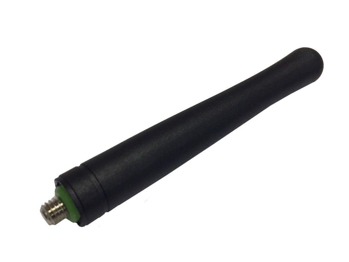 Image of a black e-collar antenna