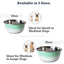 Deep Dog Bowl – Stainless Steel Bowl, Ideal for Small, Medium & Large Dogs – Mint Green Deep Bowls American Pet Supplies