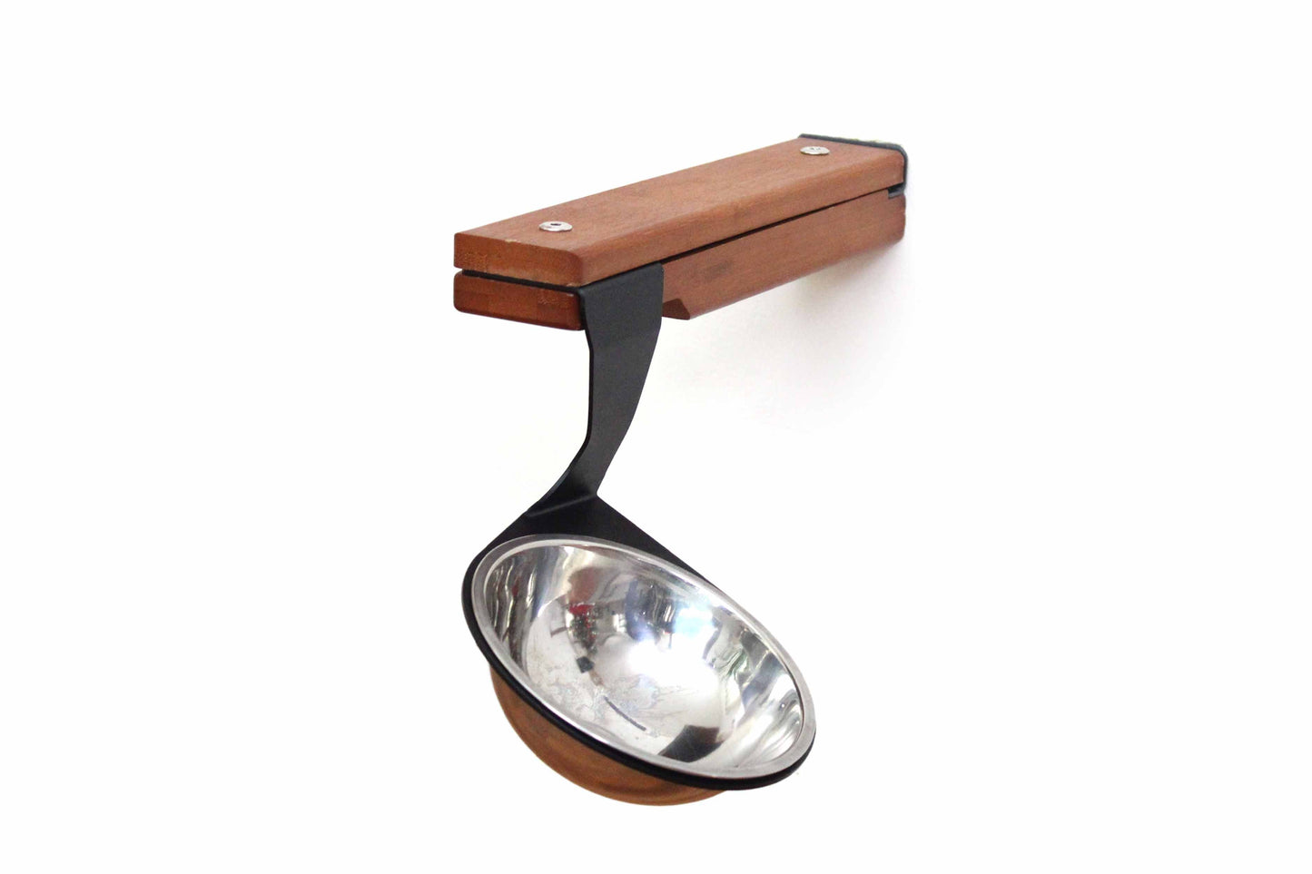 Wall Mounted Cat Feeding Shelf Elevated English Chestnut Bamboo Standalone Shelf Cat shelves/bed Catastrophic Creations