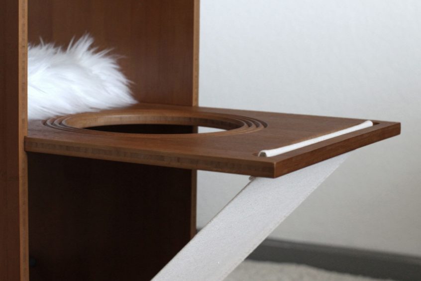 The Overlook - Sturdy - Bamboo Cat Tree Cat Condo Catastrophic Creations