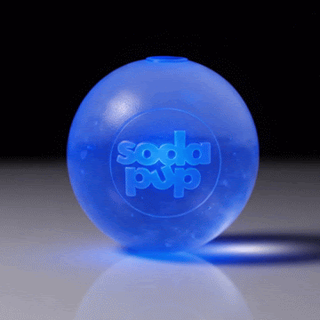 Strobe Ball Light-Up Dog Toy - Durable Floating Chew Ball | Made in USA Rubber Dog Toys SodaPup/True Dogs, LLC