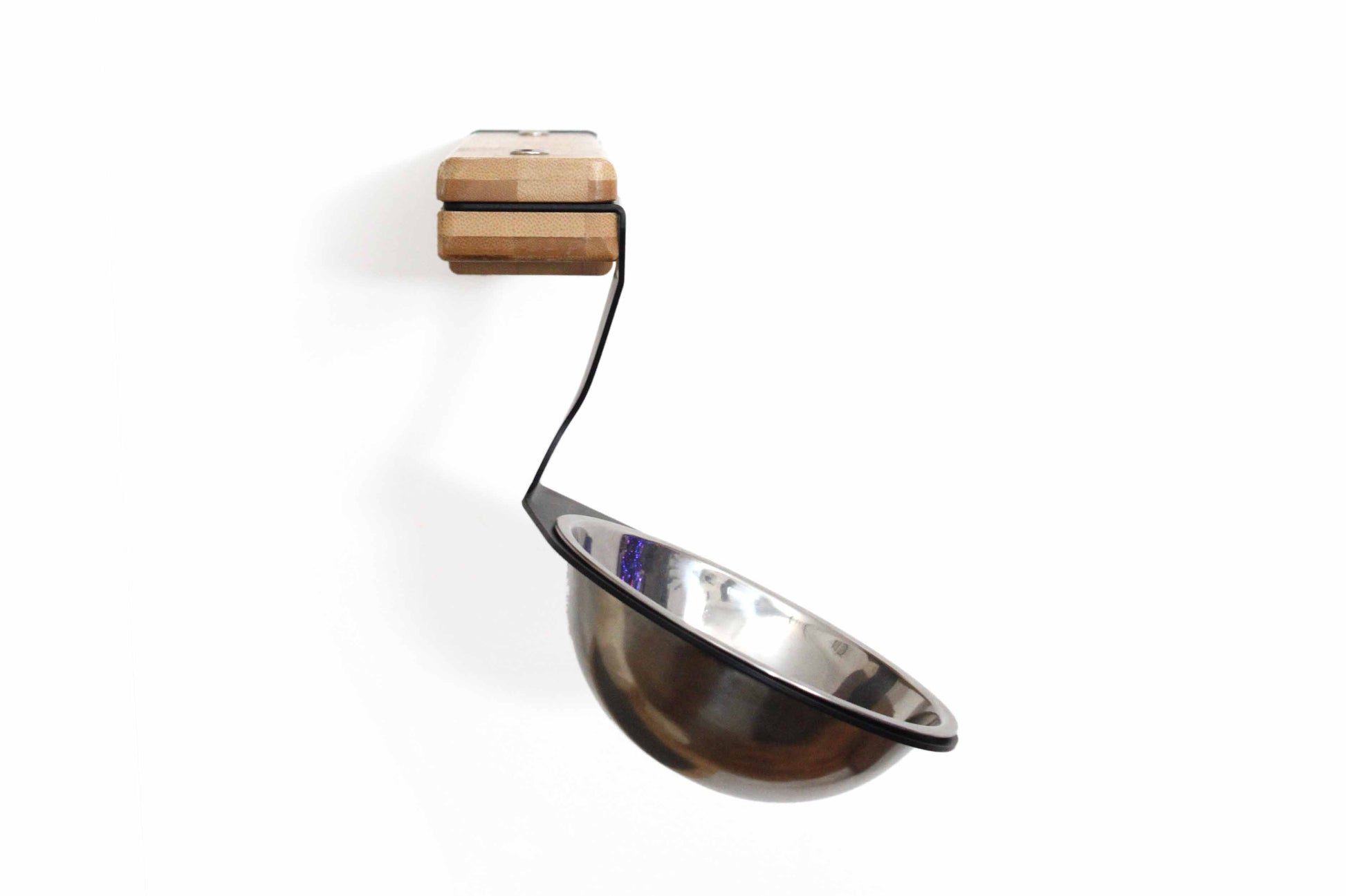 Wall Mounted Cat Feeding Shelf Elevated Natural Bamboo Standalone Shelf Cat shelves/bed Catastrophic Creations