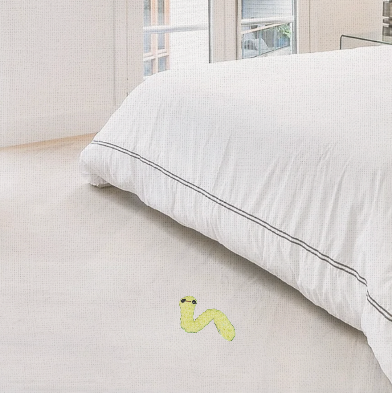 Noodle the inchworm | lightweight cat toy cat toy Chunkles