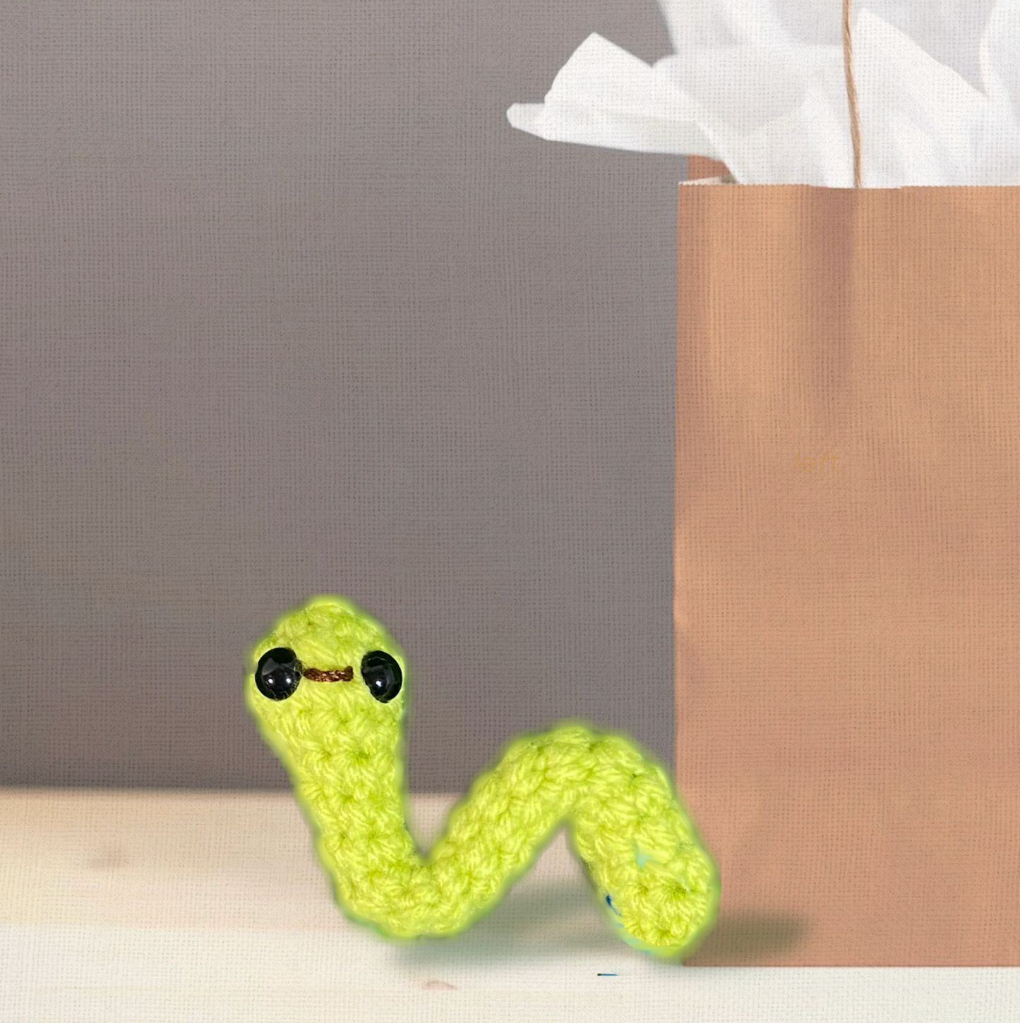 Noodle the inchworm | lightweight cat toy cat toy Chunkles