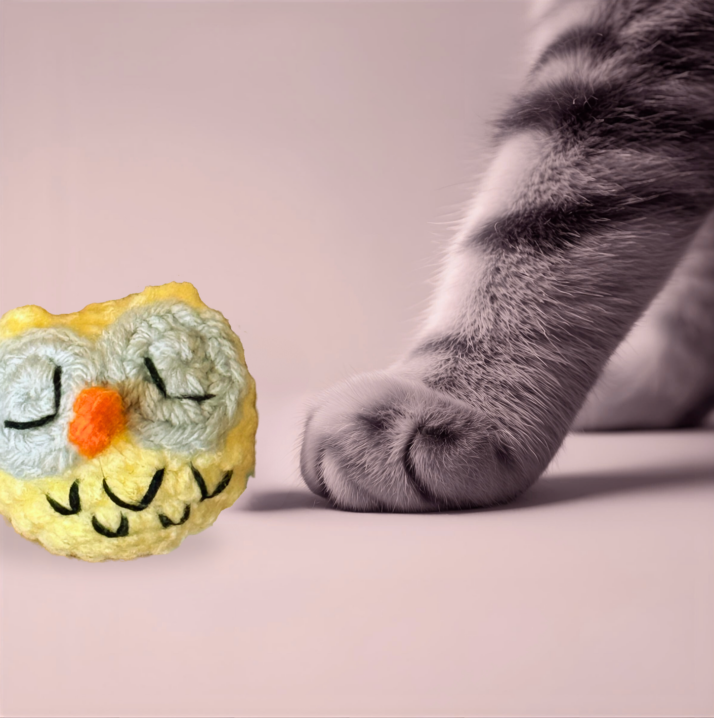 Yolk the owl | lightweight cat toy cat toy Chunkles
