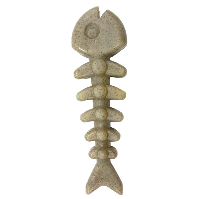 Fish Bone Nylon Dog Toy for Aggressive Chewers | USA Made | SodaPup Fish Bone Nylon Chew Toy - Brown Nylon Dog Toys SodaPup/True Dogs, LLC