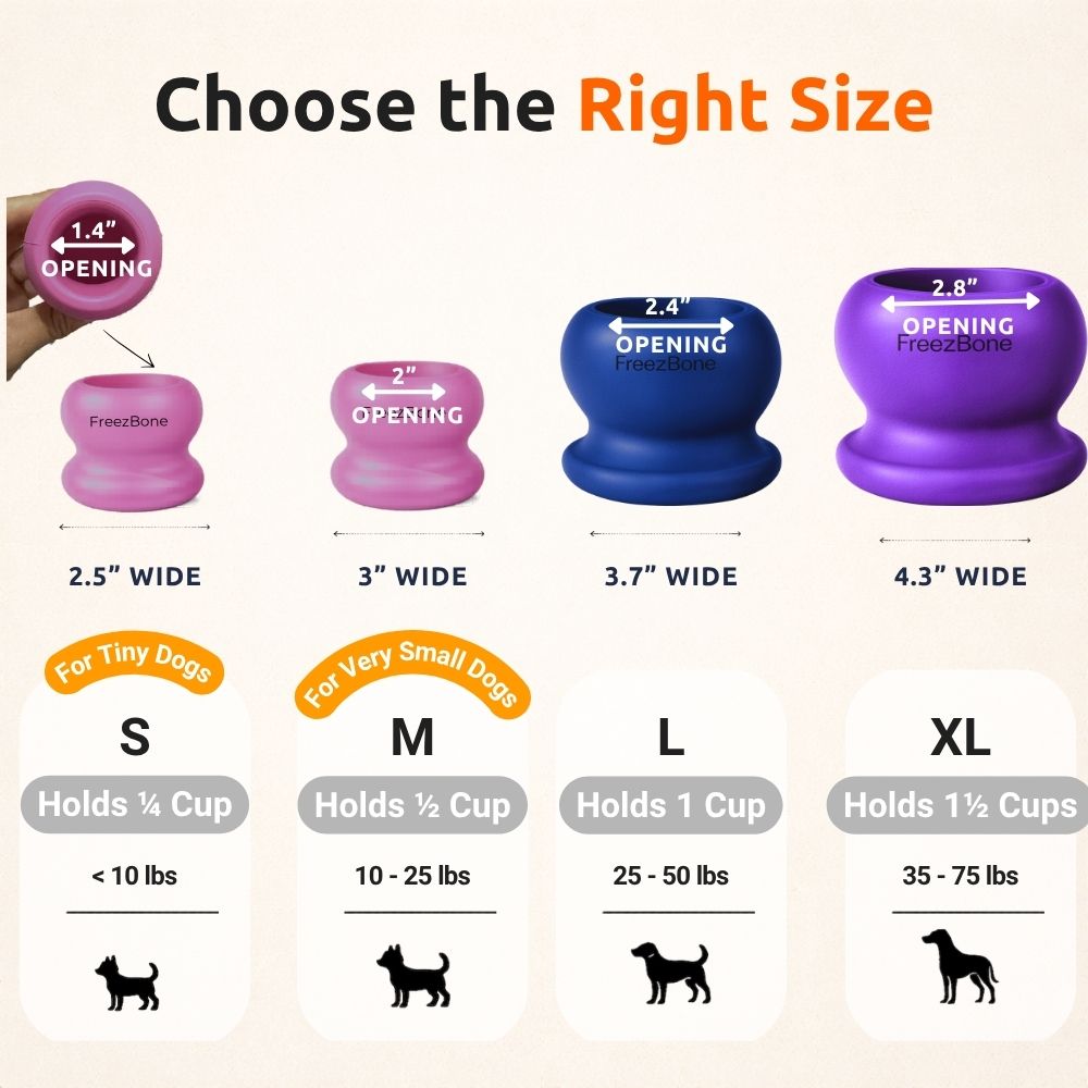 Freezball - Durable Fillable Dog Chew Bone Freezbone