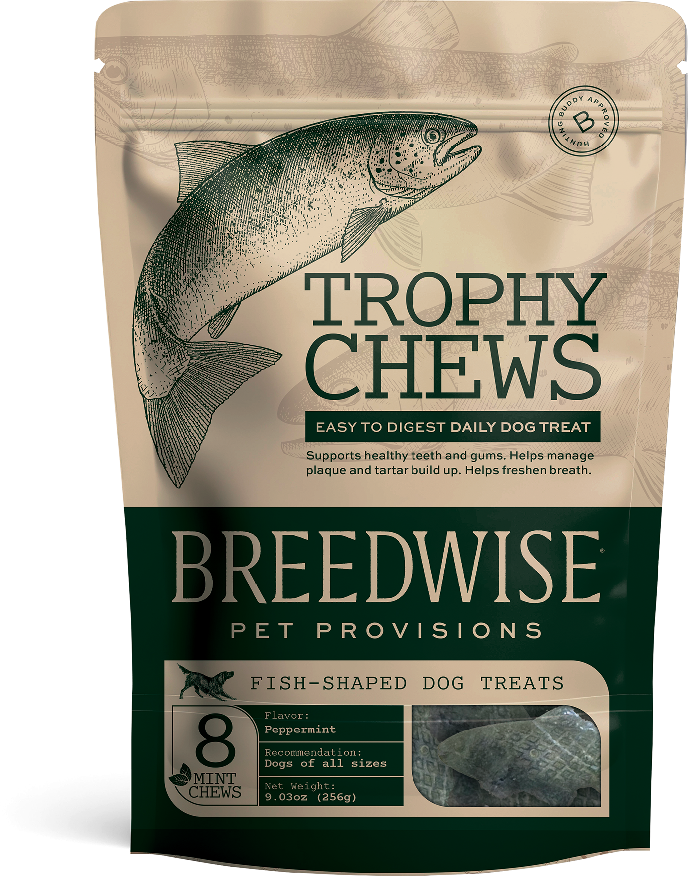Trophy Chews™ Fish-Shaped Dental Treats Dog Treat Breedwise Pet Provisions