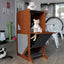 The Overlook - Sturdy - Bamboo Cat Tree Cat Condo Catastrophic Creations