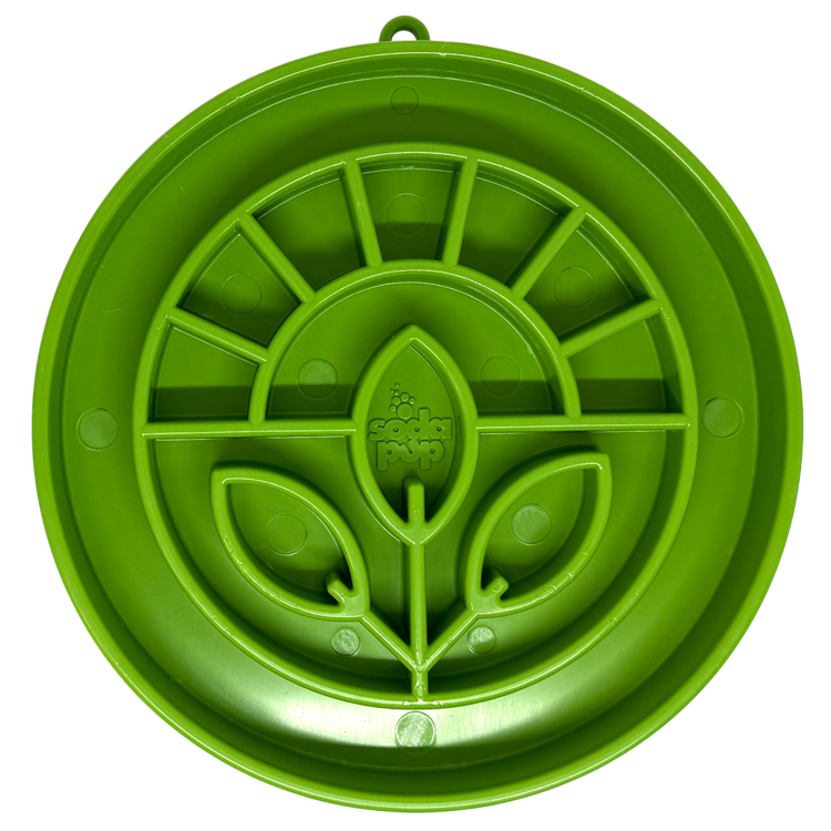 Garden Design eTray - Shallow Slow Feeder Dog Bowl for Enrichment | USA Light Green ETRAY SodaPup/True Dogs, LLC