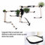 The Gardens - Modern Cat Tree with Plants Onyx Bamboo Natural Canvas Garden Leaf Shelf Cat Condo Catastrophic Creations