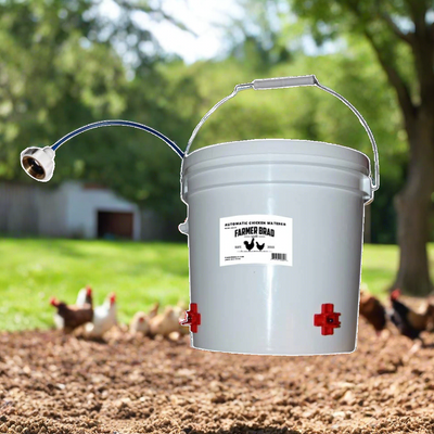 Automatic Chicken Waterer (2 Gallon) 2 Chicken Waterer Farmer Brad