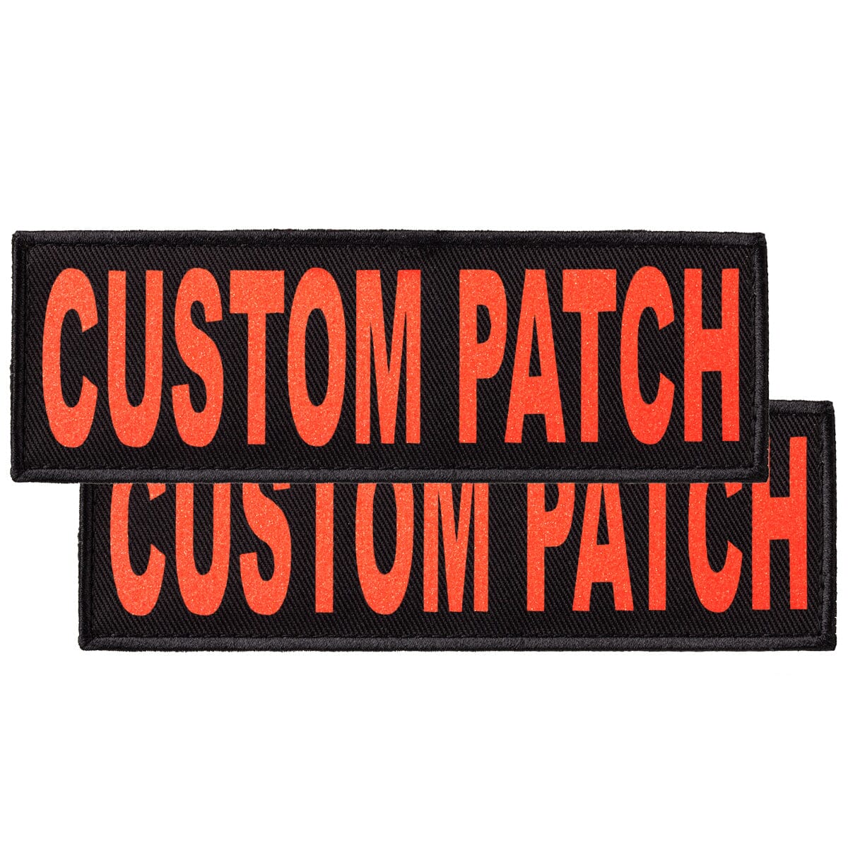 Personalized Removable Patches (Set of 2) Grapefruit Glitter Dog Harnesses Dogline