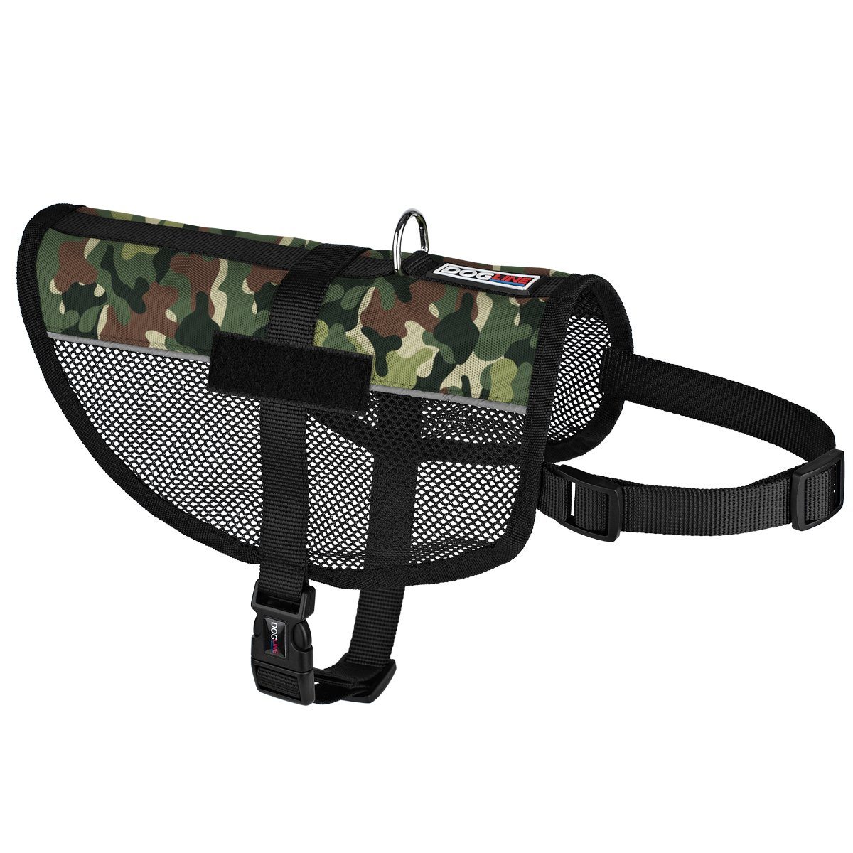 MaxAire Mesh Dog Vest Harness Green Camo Dog Harnesses Dogline