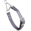 Biothane Adjustable Martingale Collar with Metal Buckle Battleship Gray Martingale Dog Collar Dogline
