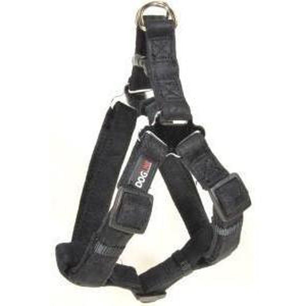Comfort Microfiber Flat Step-In Dog Harness Black Dog Harnesses Dogline