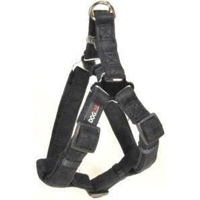 Comfort Microfiber Flat Step-In Dog Harness Black Dog Harnesses Dogline