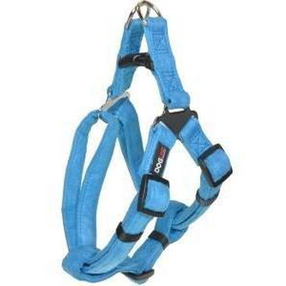 Comfort Microfiber Flat Step-In Dog Harness Blue Dog Harnesses Dogline
