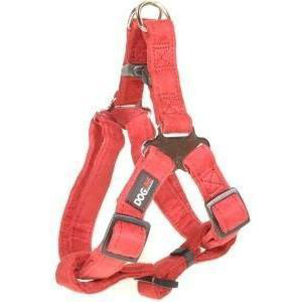 Comfort Microfiber Flat Step-In Dog Harness Red Dog Harnesses Dogline