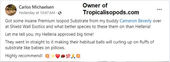 Premium Isopod Substrate - Promotes Healthy Growth and Breeding! Soil Shield Wall Exotics