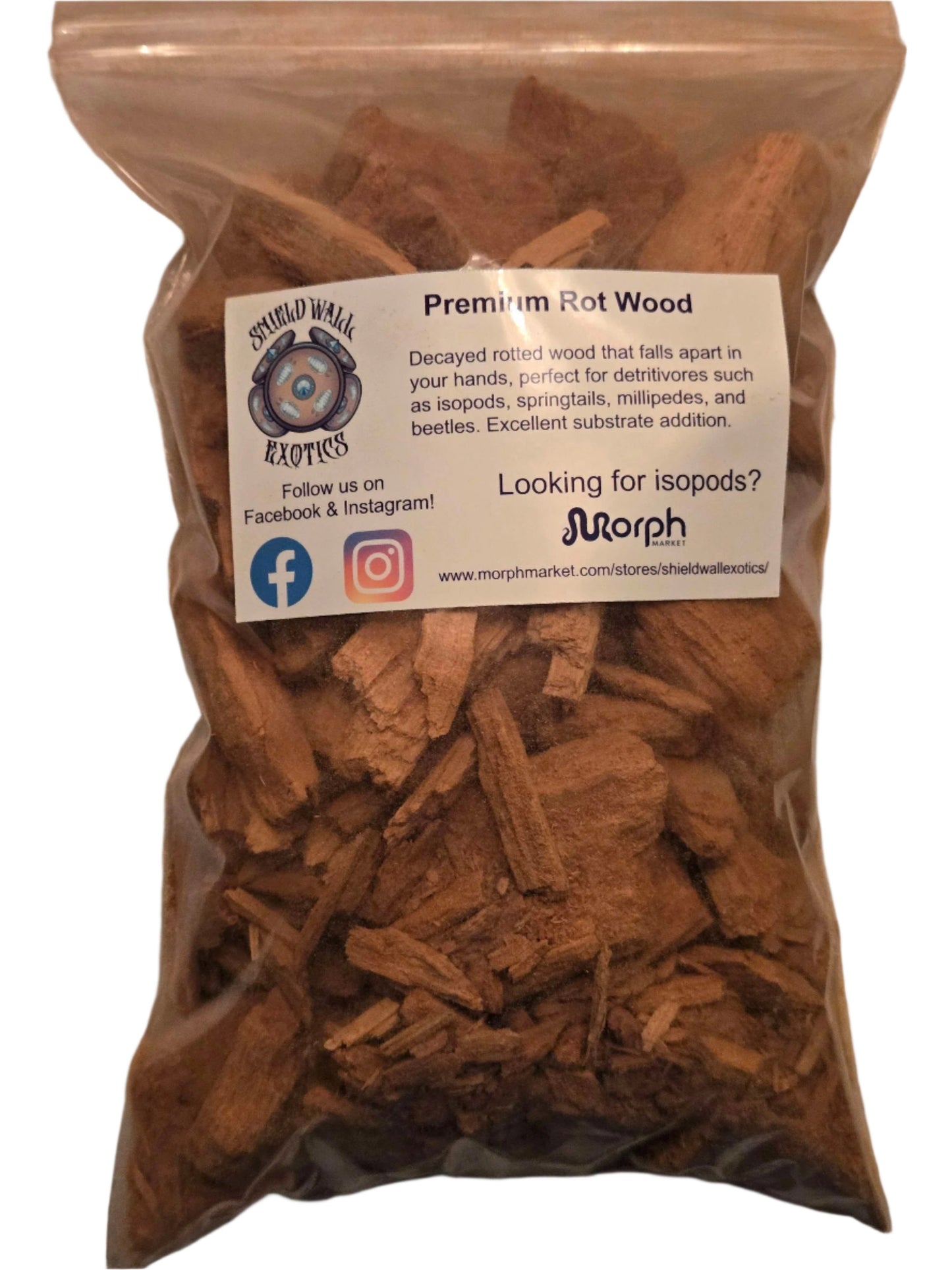 Premium White Rot Wood Shield Wall Exotics