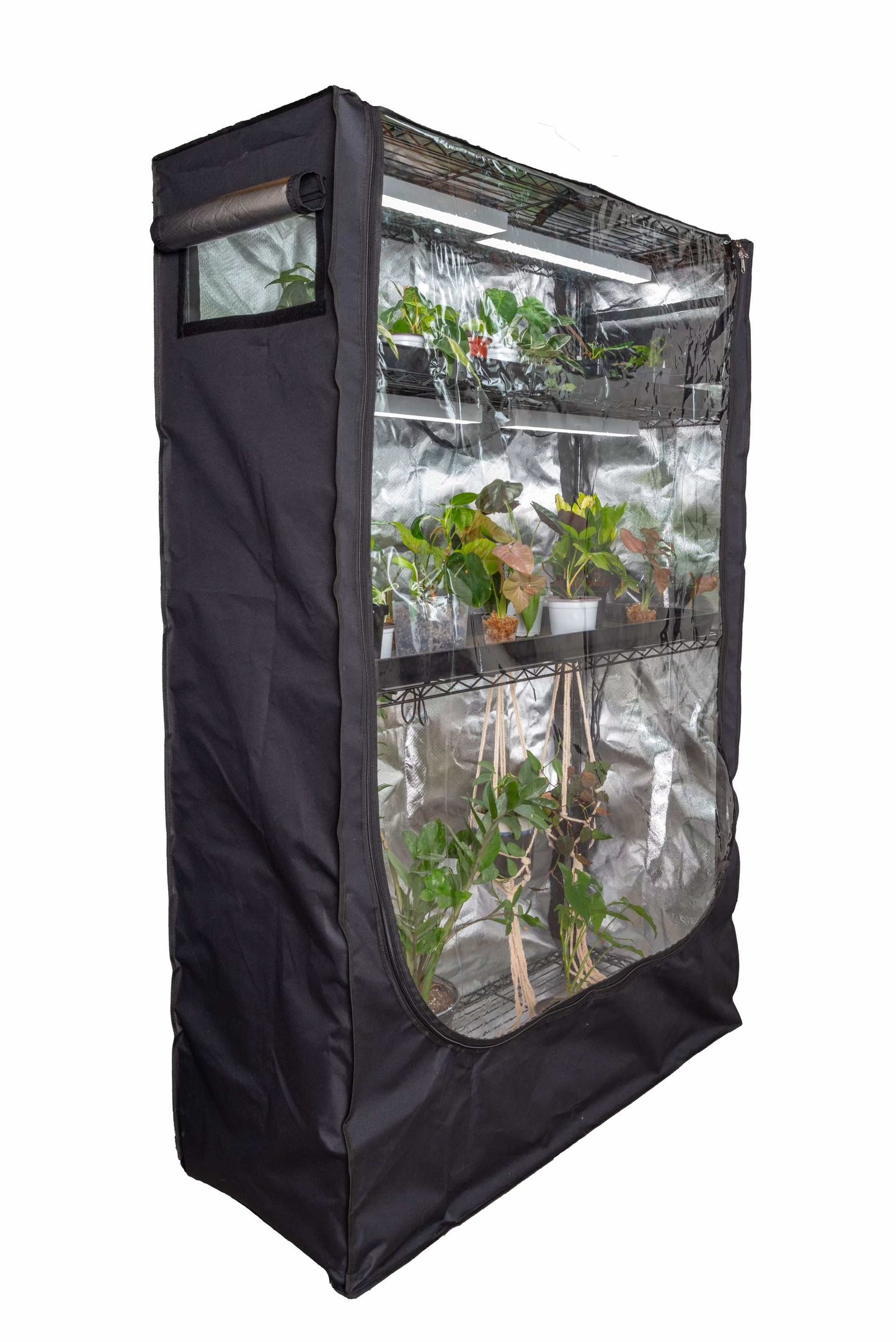 48x18x72 Baker's Rack Grow Tent Cover – Clear Front Door, Adjustable Ventilation & Fully Enclosed Bottom Thrive Ecosystems