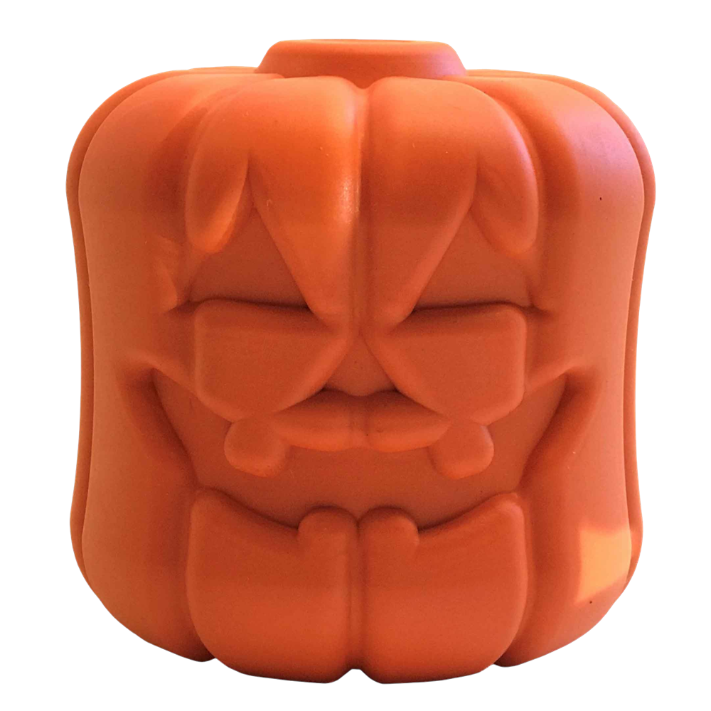 Jack O' Lantern Dog Toy - Durable Halloween Chew Toy for Large Dogs | USA Made Large Jack-O-Lantern Toy Rubber Dog Toys SodaPup/True Dogs, LLC
