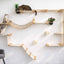 The Juggernaut - Indoor Cat Playground for Wall Natural Bamboo Natural Canvas Planter Shelves Leaf Shelf Cat Condo Catastrophic Creations
