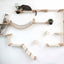 The Juggernaut - Indoor Cat Playground for Wall Natural Bamboo Natural Canvas Planter Shelves Leaf Shelf Cat Condo Catastrophic Creations