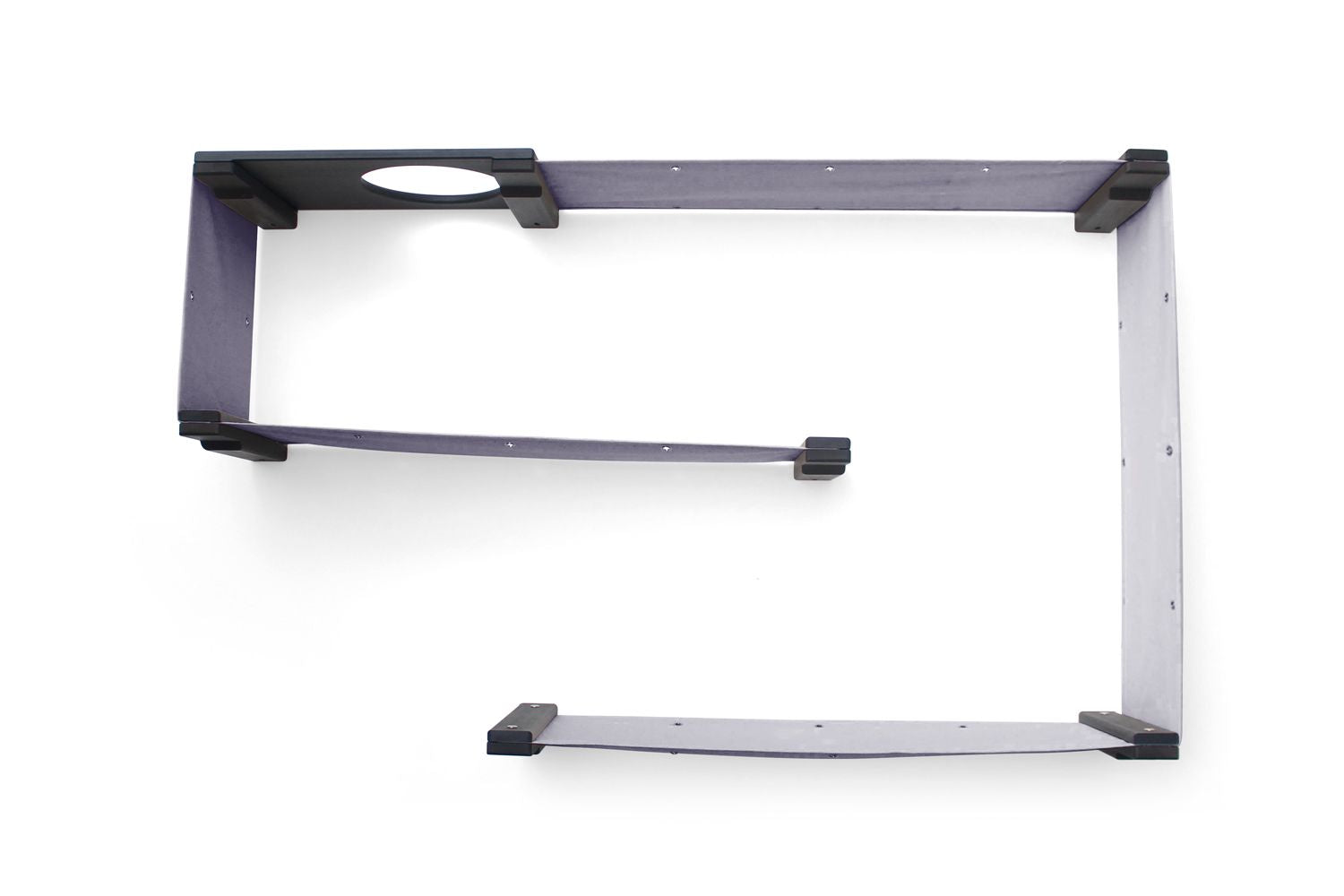 Cat Maze Wall - 3 Tier Cat Tree Onyx Bamboo Charcoal Gray Canvas None Cat Condo Catastrophic Creations