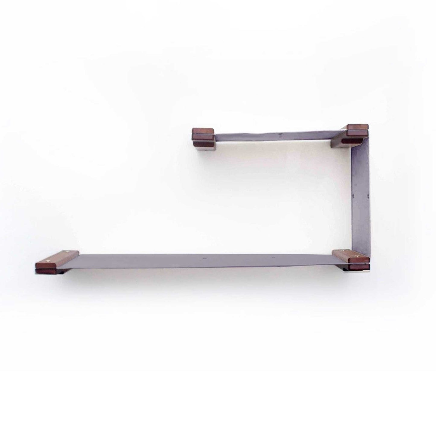 The Double Decker - Cat Hanging Bed Set English Chestnut Bamboo Charcoal Gray Canvas Cat Hammock Catastrophic Creations