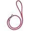 Soft Leather Dual-Color Braided Round Lead Purple Pink 3 8" Dog Leashes Dogline