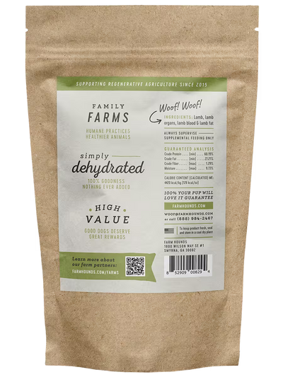 Lamb Strips Treats Farm Hounds