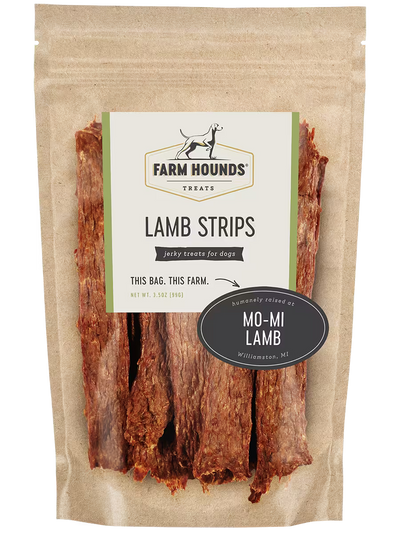 Lamb Strips Treats Farm Hounds