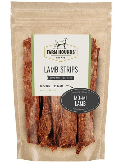 Lamb Strips Treats Farm Hounds